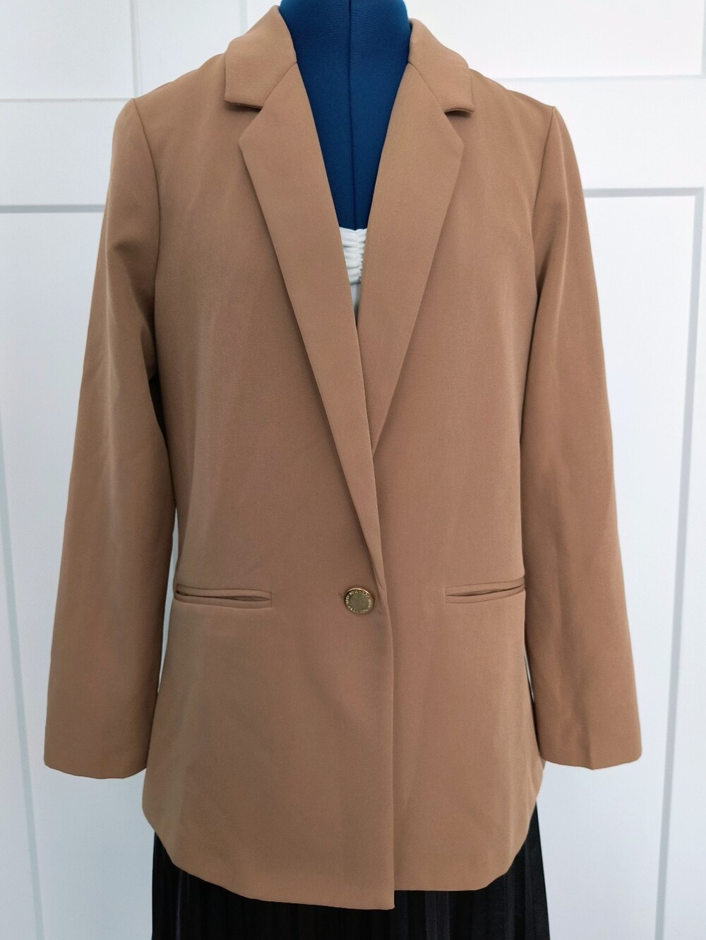 Mark New York Women's Tailored Camel Blazer Jacket